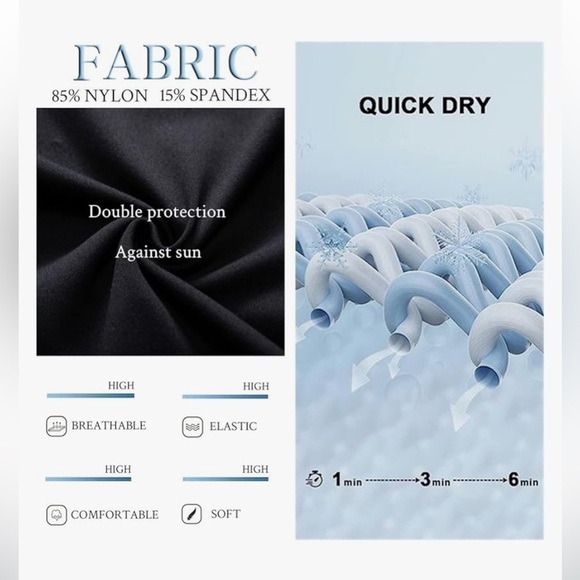 NWT COCOPEAR  Elegant Crossover One Piece Swimdress Floral Skirted Swimsuit - Picture 4 of 9